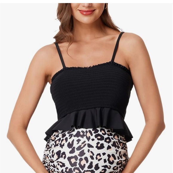 Summer Mae Maternity High-Waist Swimsuit - Picture 3 of 7